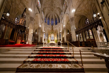 The breathtaking beauty of the decoration of St. Patrick's Cathedral, New York