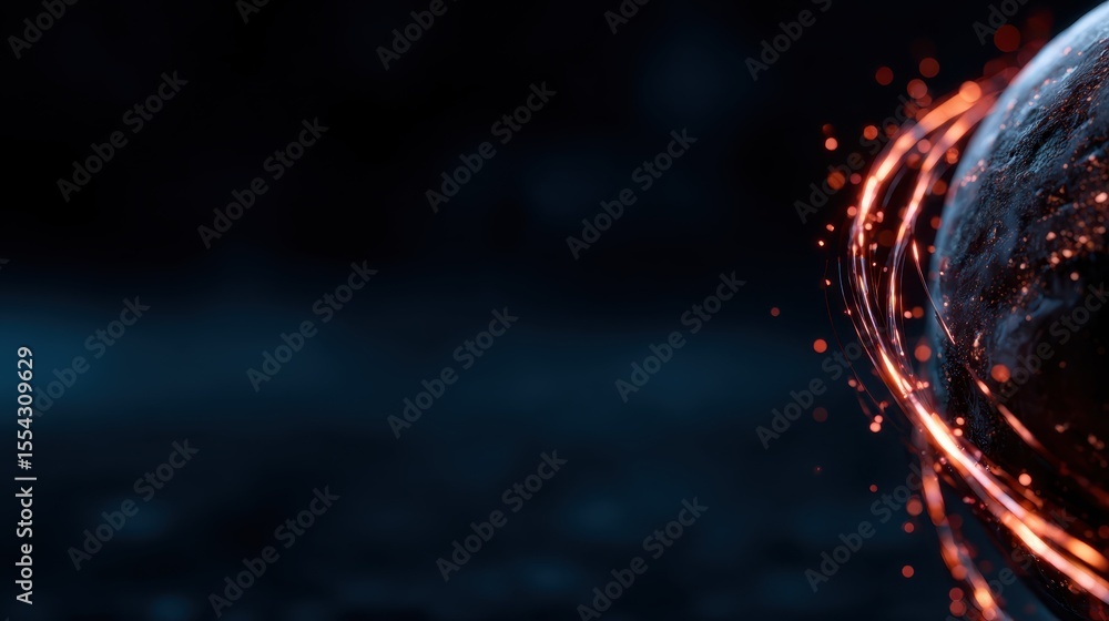 Poster an abstract image showcases enchanting sparkles and light play, evoking a sense of mystery and wonde