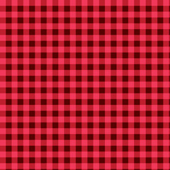Red Gingham Pattern Seamless Background