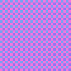 Checkered Pattern in Pink and Blue