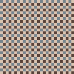 Checkered Pattern Background in Brown, Beige, and Blue