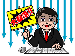 壱A：NISA投資で運用する資産が大暴落して驚く中年男性_CS3 2025_0611_003