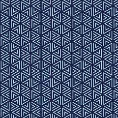 Geometric Abstract Pattern in Blue