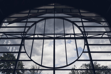 glass dome in the city