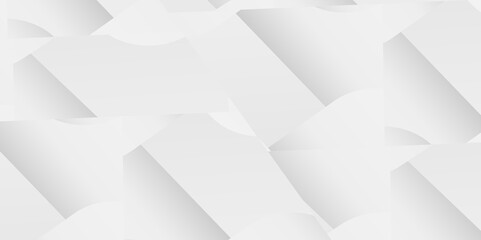 Obraz premium Futuristic Abstract Background Template with a White and Gray Color Palette, Incorporating Subtle Gradient Shading, Diamond-Shaped Structures, and Intersecting Triangle Lines for Use in Tech-Forward 