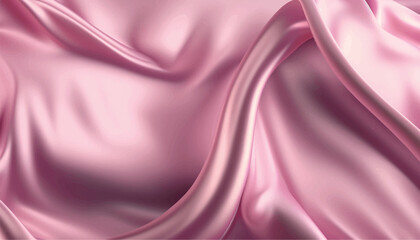 Soft elegant pink silk fabric background. Textile texture. Vector illustration	
