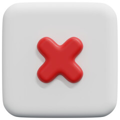 Obraz premium 3D Disapproved Icon
