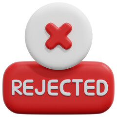 3D Official Rejected Icon
