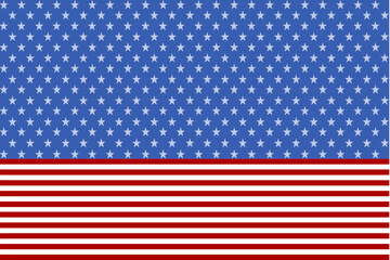 Bold American flag design with full star and stripe pattern, ideal for patriotic banners or backgrounds.