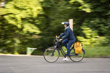 cyclist on the road