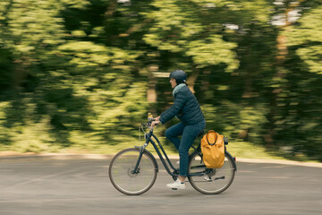cyclist on the road