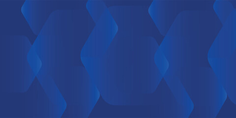 Modern abstract blue background with glowing geometric lines. Blue gradient hexagon shape design. Futuristic technology concept. modern arts