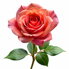 Fototapeta premium rose flower pang isolated on transparent background