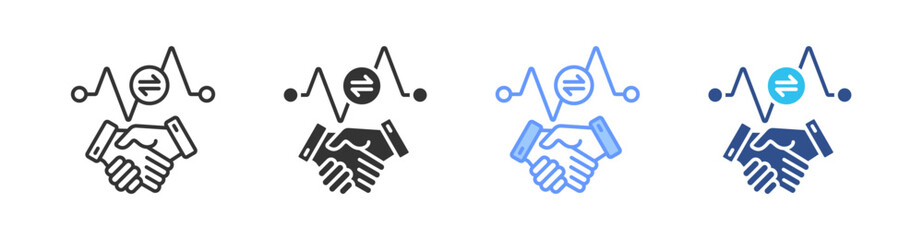 Partner Multi Style Icon Set Vector 