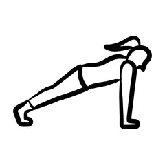 Plank Pose Icon