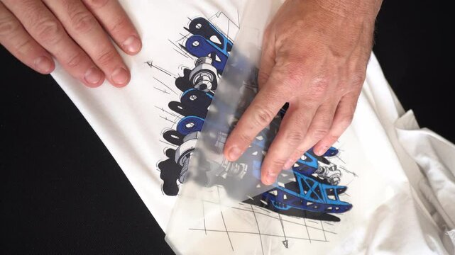 digital printing technology on textiles direct to film at home transferring an image from film to a t-shirt or fabric