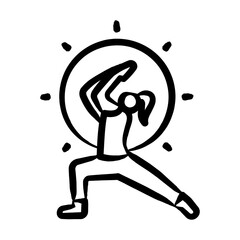 Sunrise Yoga Icon