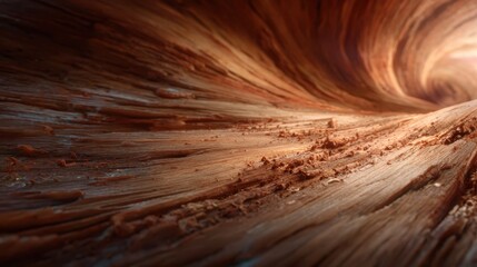 Obraz premium This abstract image reveals captivating wood grain textures flowing in warm hues, creating an inviting atmosphere that resonates with earthy elegance and natural artistry.