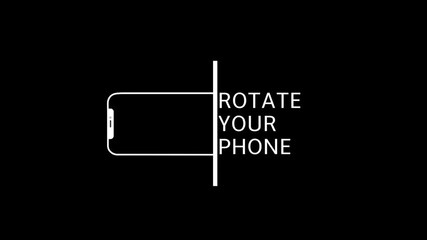 Rotate your phone screen message vector illustration - Powered by Adobe