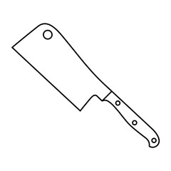 Knife icon vector. Hunting knife illustration sign. Military knife communication symbol. Cold weapon web icon set.