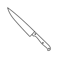 Knife icon vector. Hunting knife illustration sign. Military knife communication symbol. Cold weapon web icon set.