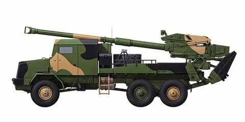 Kryl SPH (Polish promising self-propelled gun, on a 6x6 wheeled chassis, with a 155mm gun)