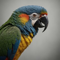 Fototapeta premium blue and yellow macaw