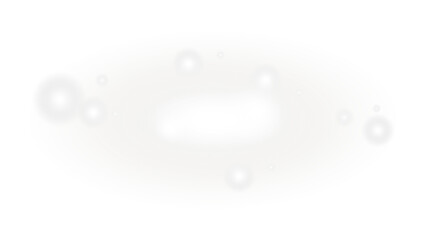 Soft Diffused White Bokeh Overlay - Transparent Background

