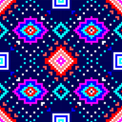 Abstract geometric ethnic pattern design. Aztec fabric carpet mandala ornament ethnic chevron textile decoration wallpaper. Tribal boho native ethnic turkey traditional embroidery vector background