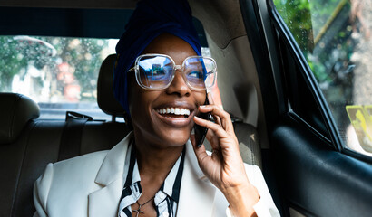 beautiful business women driving at the airport leaving on for a working travel