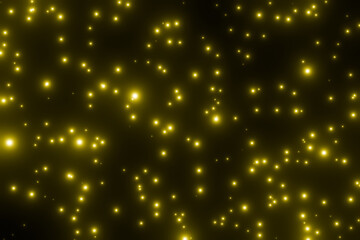 たくさんの星が輝く夜空のCG画像