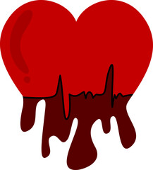 Modern Abstract Love Symbol Illustration