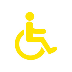 Wheelchair Icon &ndash; Accessibility and Universal Design Symbol Vector。車椅子マークのアイコン／バリアフリー・アクセシビリティのシンボル素材