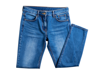 jeans casual cloth pants isolated at black background
