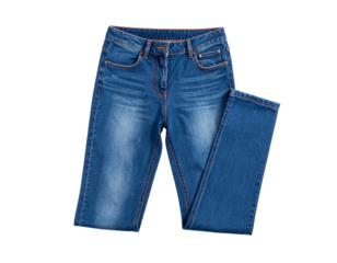 jeans casual cloth pants isolated at black background