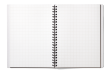 開かれた、A4サイズのリングノート