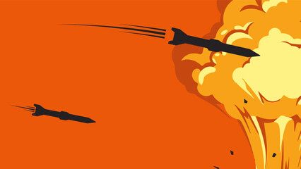 bomb explosion background