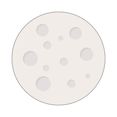 Vector isolated colorful planets on white background, space planet icons