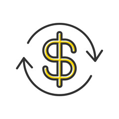 Exchanging Vector Icon Design