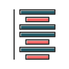 Fototapeta premium Alignment Vector Icon Design