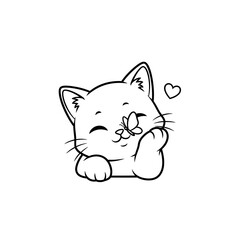 Cute Cat Icon Very Cool Design