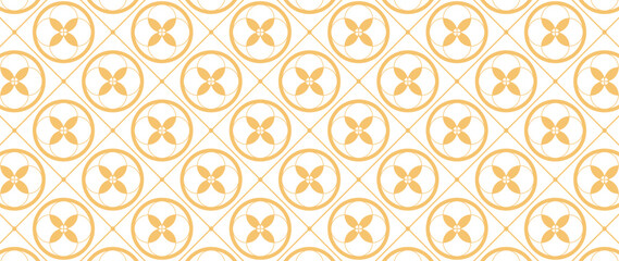 Happy Chinese new year pattern vector. Wallpaper with chinese flower pattern on white background. Modern luxury oriental illustration for cover, banner, website, decor, packaging.