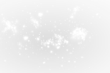 A radiant glitter effect with white dust, elegant star particles, glowing illumination and soft glitter. 
