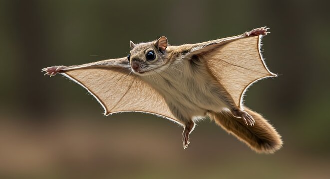 Southern Flying Squirrel Soaring