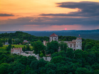 Fototapeta premium Tenczyn Castle in Rudno. Eagles Nests Trail. Poland