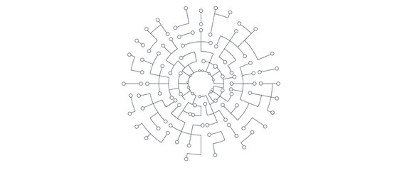 Abstract circuit board electronics technology concept data science background