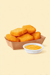 Crispy Fried Chicken Bites with Dipping Sauce