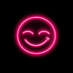 Wink light neon illustration.