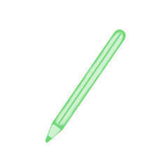 Green watercolor pen design illustration