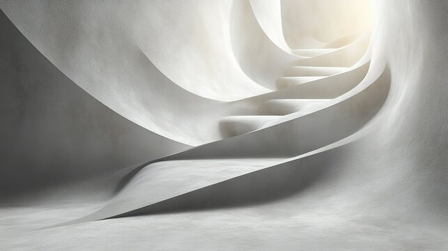 Minimal Dividing Line with Light and Shadow on Blank Background for Time Division Concept Design
